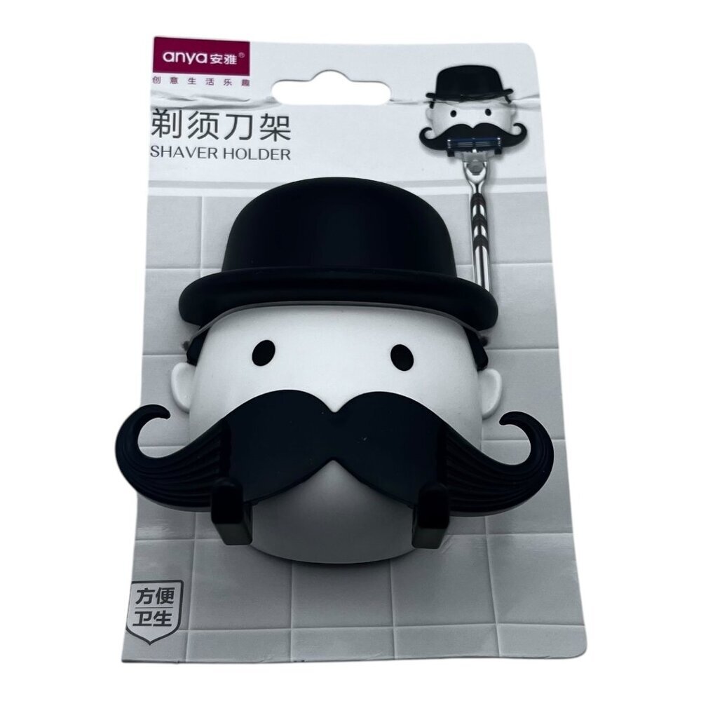Anya Shaver Holder With Mustache‎ Design & Suction Mount